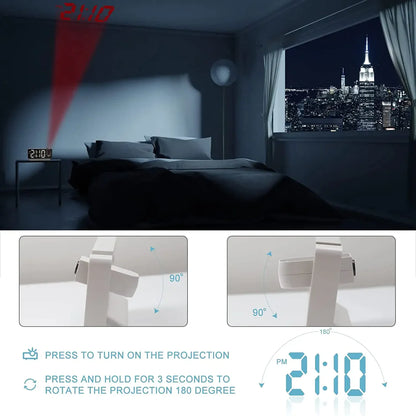 EcomNest™ - Projector Digital Alarm Clock